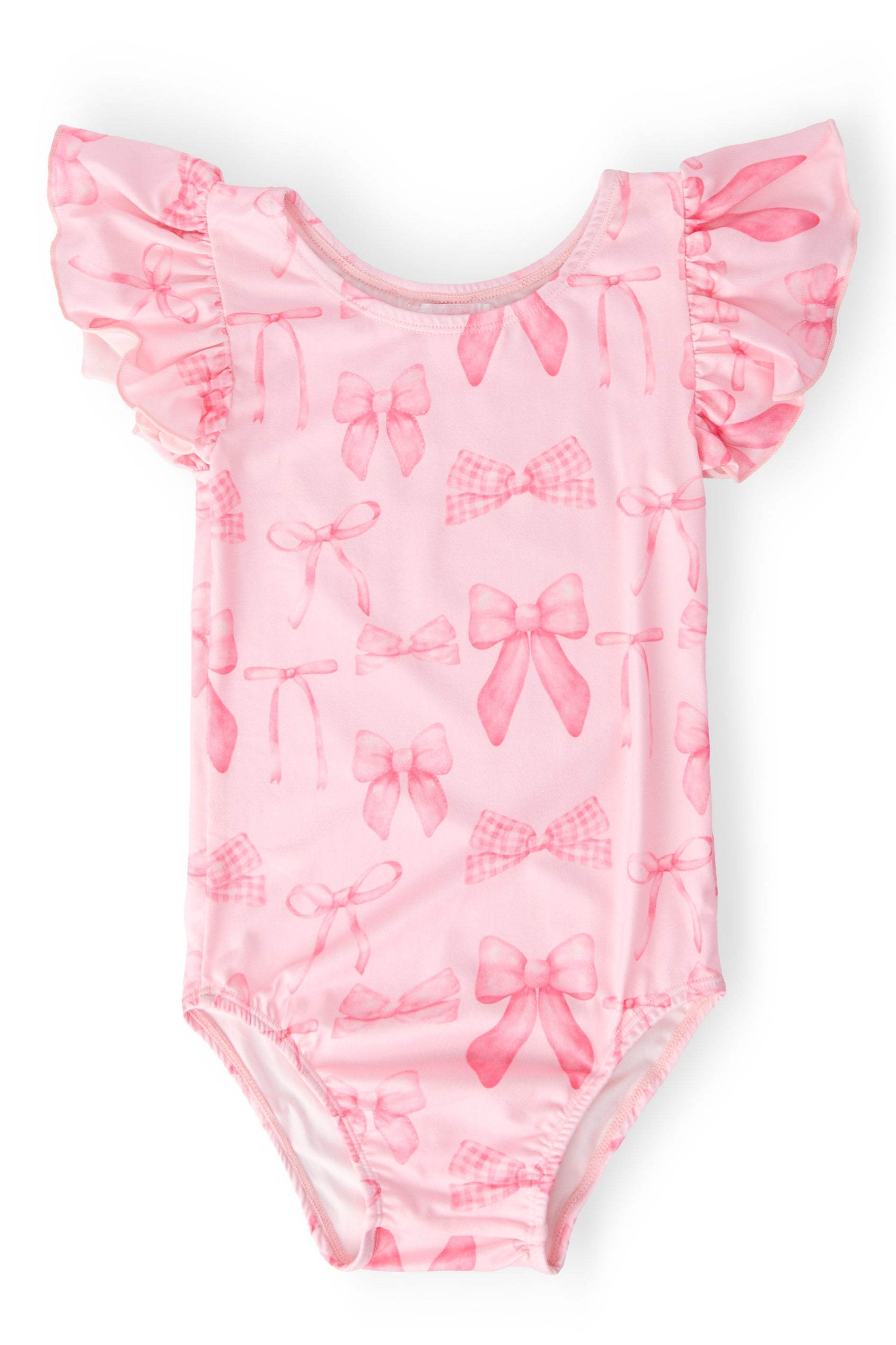 Blushing Bows S/S Flutter Sleeve Leotard by Mila & Rose ®