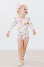 Boho Bows L/S Flutter Sleeve Leotard by Mila & Rose ®