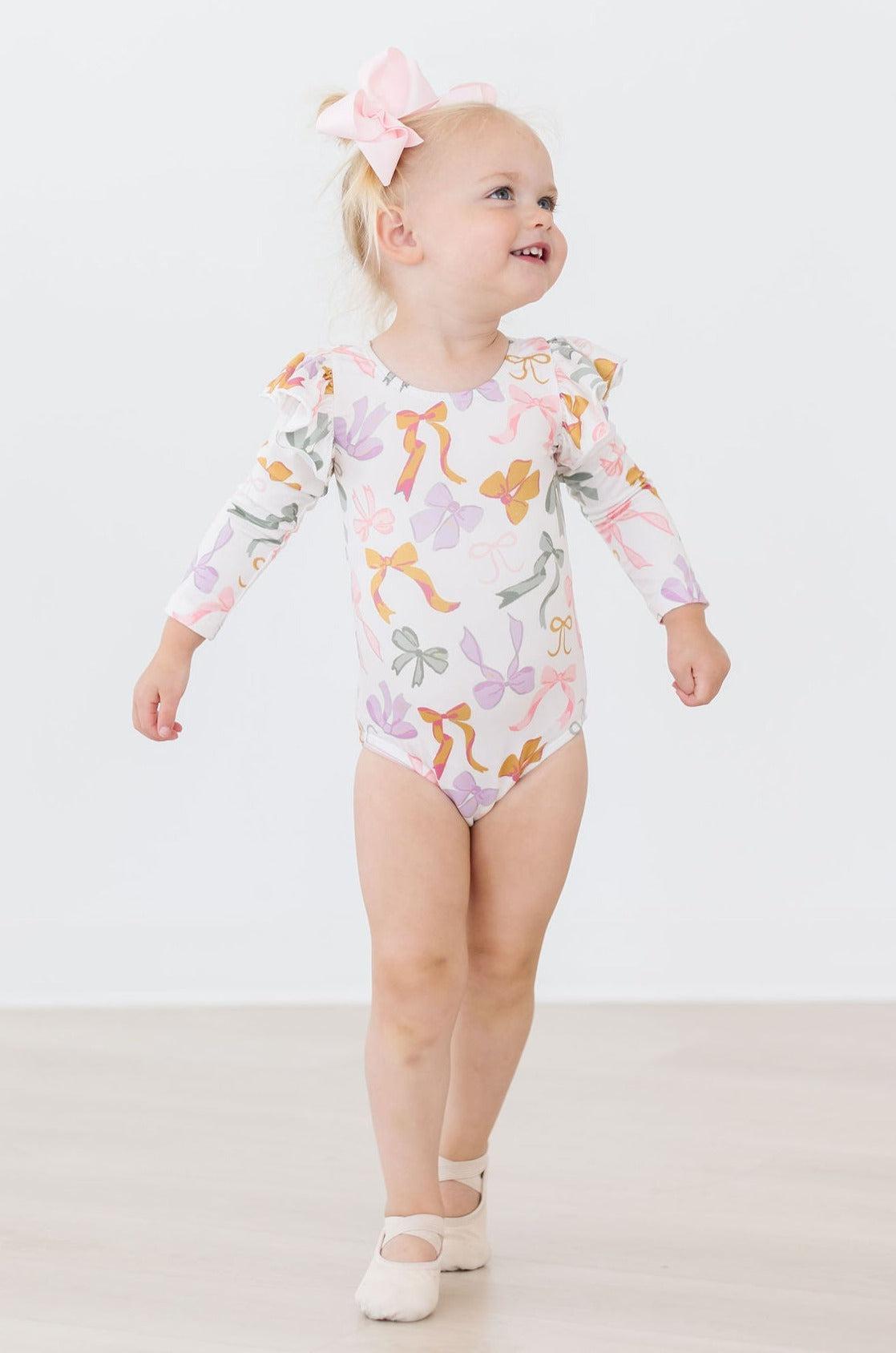 Boho Bows L/S Flutter Sleeve Leotard by Mila & Rose ®