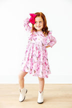 Boot Scootin' 3/4 Sleeve Ruffle Twirl Dress by Mila & Rose ®