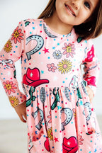 Boots & Bling L/S Pocket Twirl Dress by Mila & Rose ®
