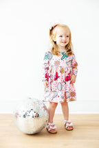 Boots & Bling L/S Pocket Twirl Dress by Mila & Rose ®