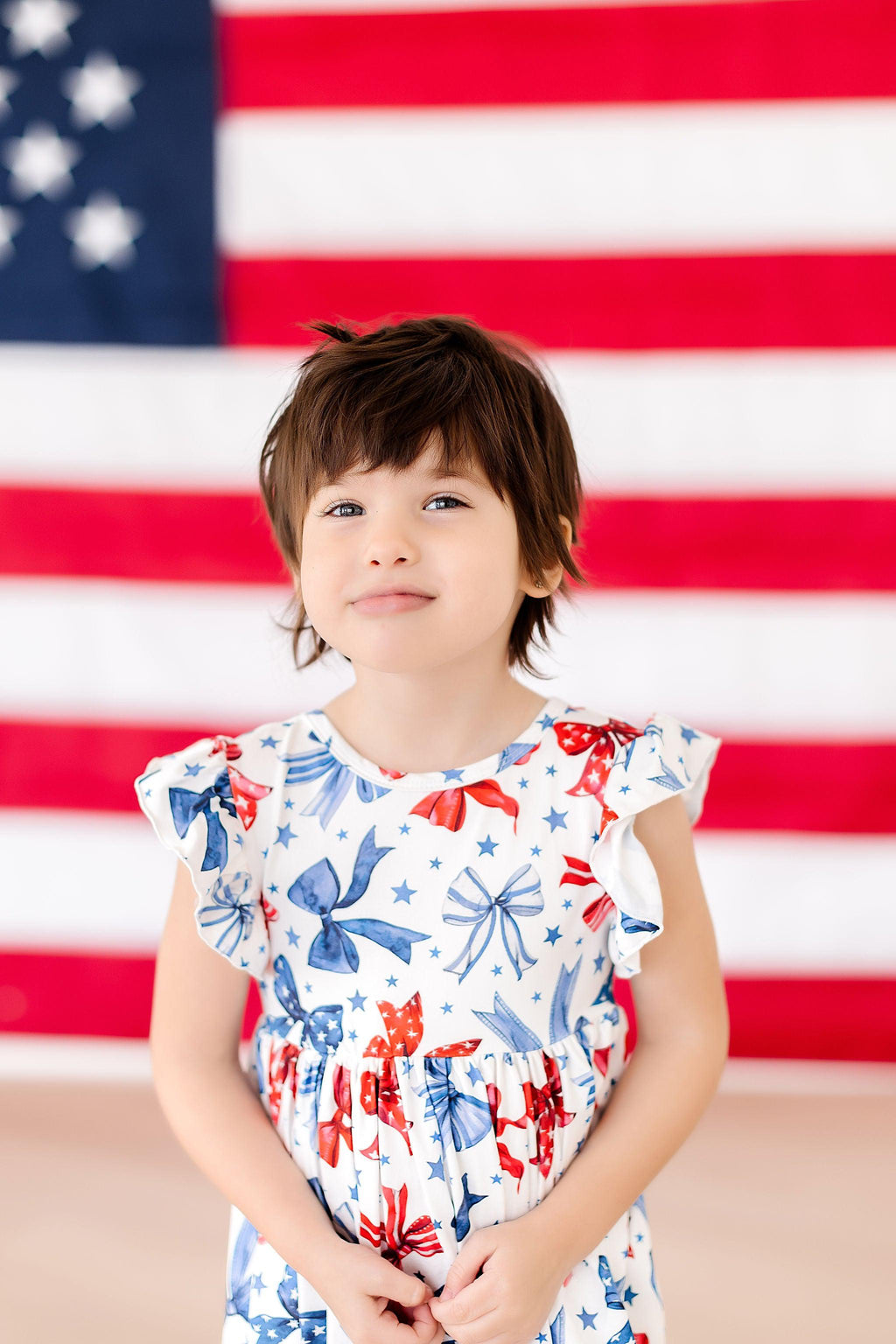 Born to Sparkle Flutter Sleeve Twirl Dress by Mila & Rose ®