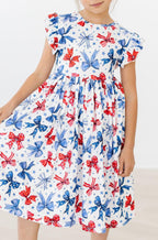 Born to Sparkle Flutter Sleeve Twirl Dress by Mila & Rose ®