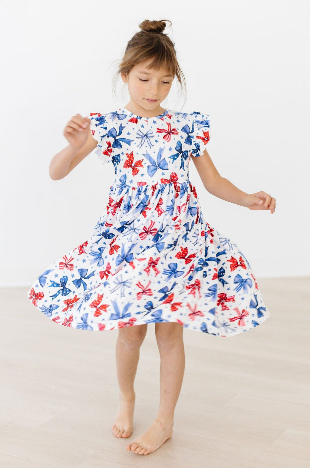 Born to Sparkle Flutter Sleeve Twirl Dress by Mila & Rose ®