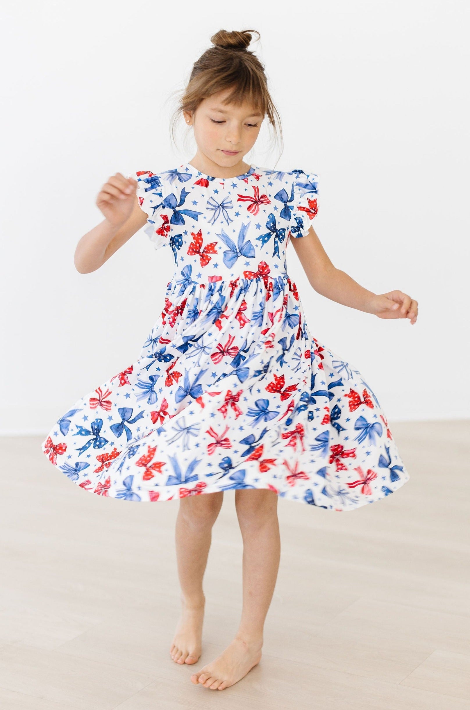 Born to Sparkle Flutter Sleeve Twirl Dress by Mila & Rose ®