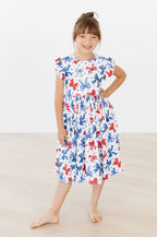 Born to Sparkle Flutter Sleeve Twirl Dress by Mila & Rose ®