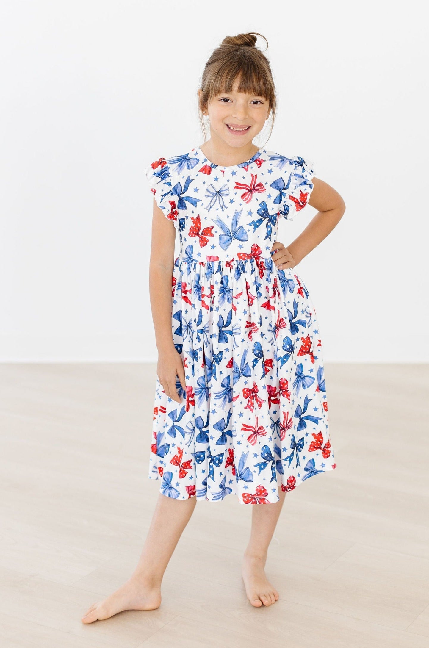 Born to Sparkle Flutter Sleeve Twirl Dress by Mila & Rose ®