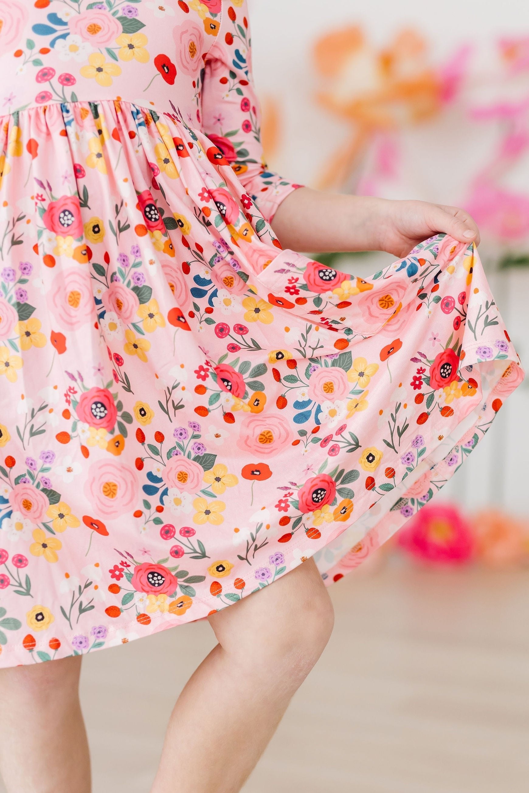 SALE Bouquet Beauty 3/4 Sleeve Pocket Twirl Dress by Mila & Rose ®