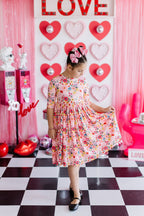 SALE Bouquet Beauty 3/4 Sleeve Pocket Twirl Dress by Mila & Rose ®