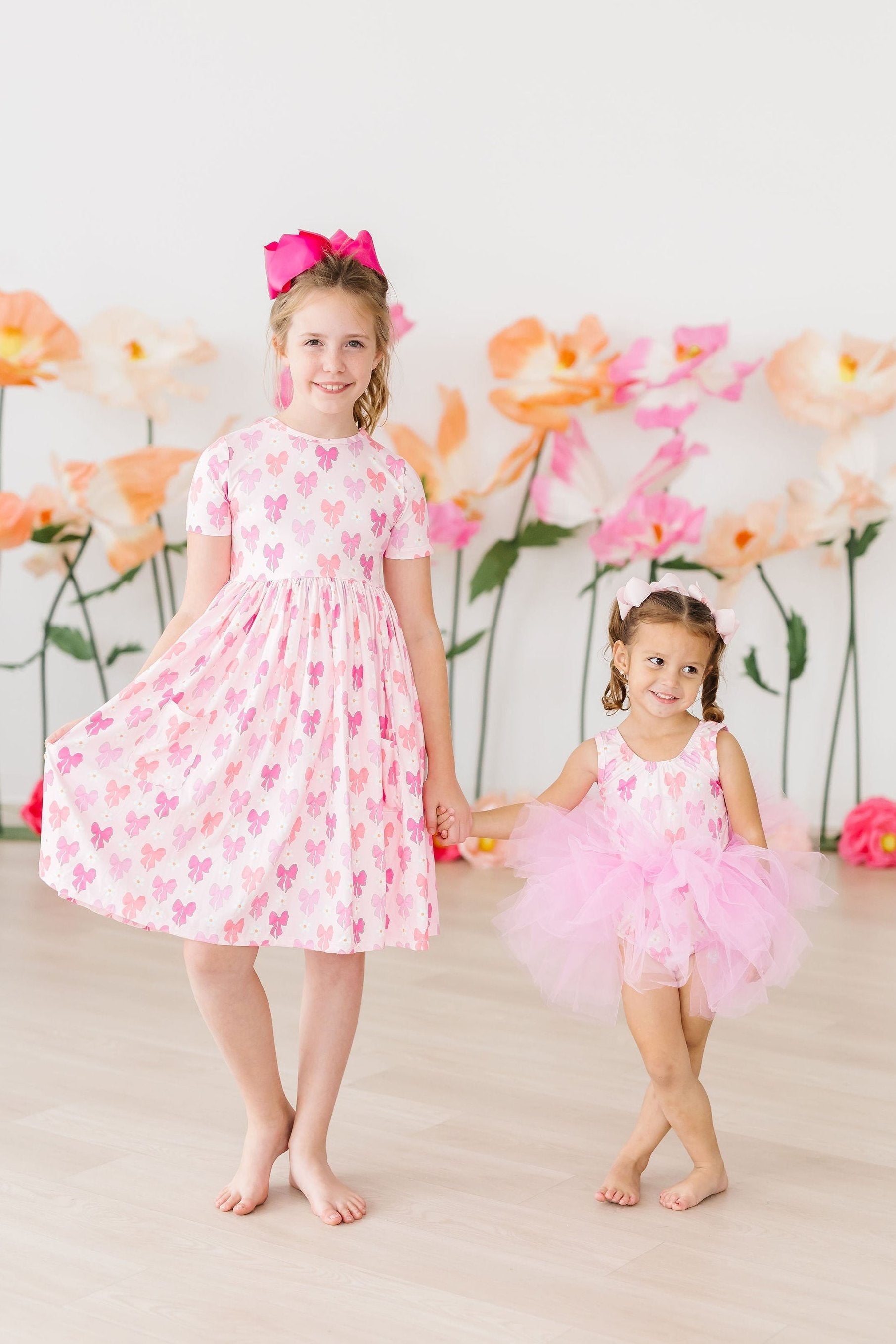 Bow Beauty S/S Pocket Twirl Dress by Mila & Rose ®