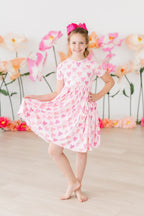 Bow Beauty S/S Pocket Twirl Dress by Mila & Rose ®