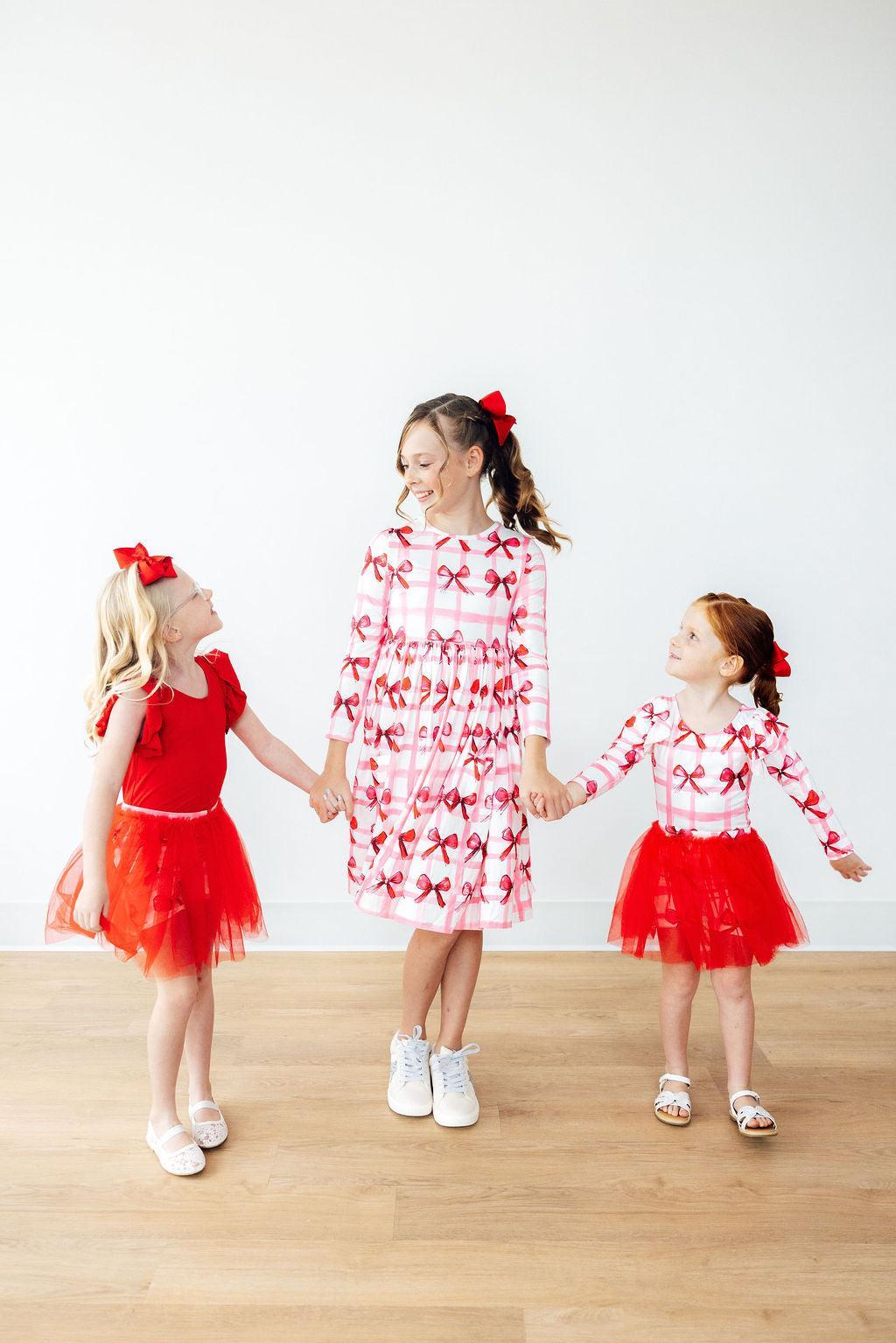 Bow La La L/S Flutter Sleeve Leotard by Mila & Rose ®