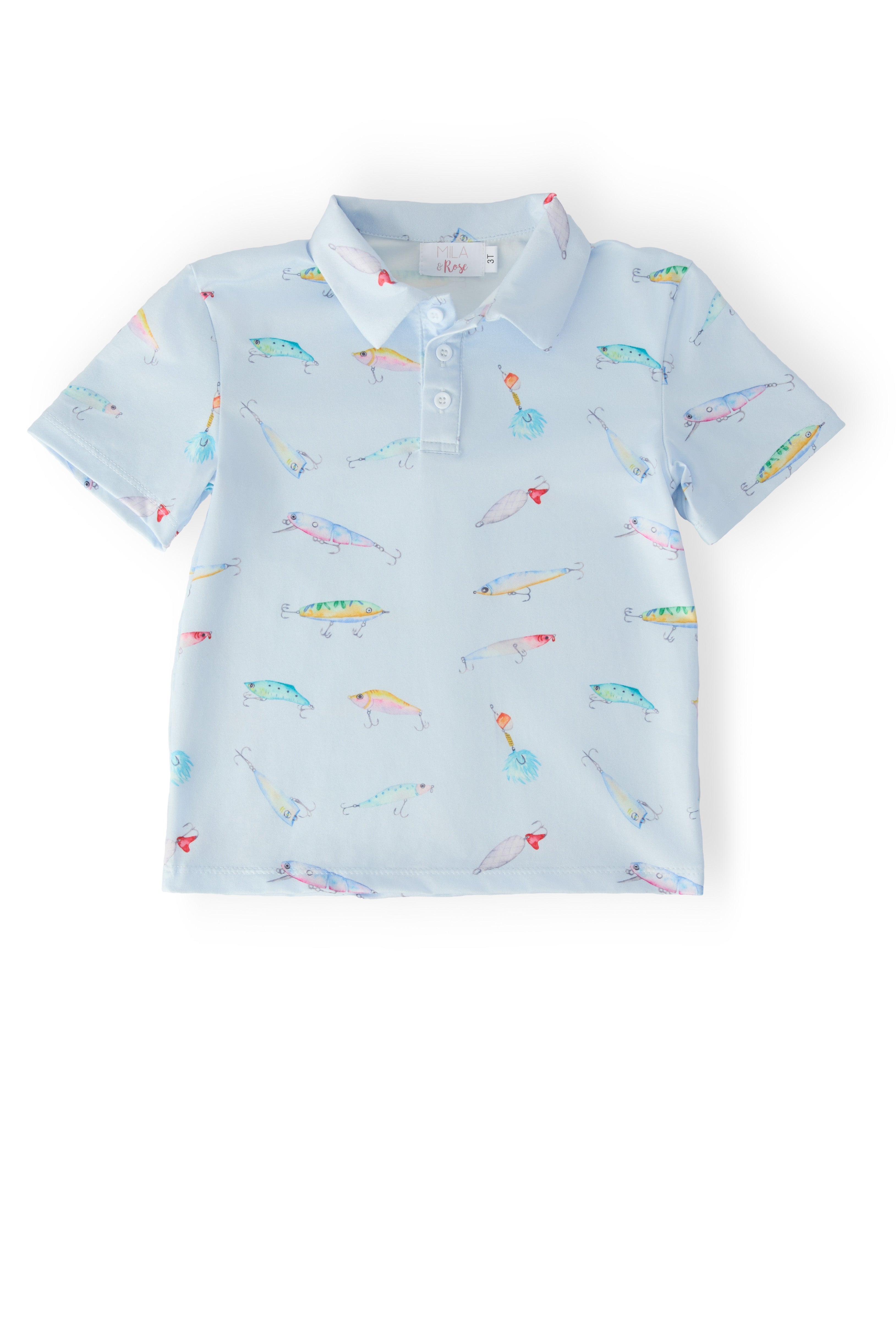 Boys Fish Hook S/S Polo by Mila & Rose ®