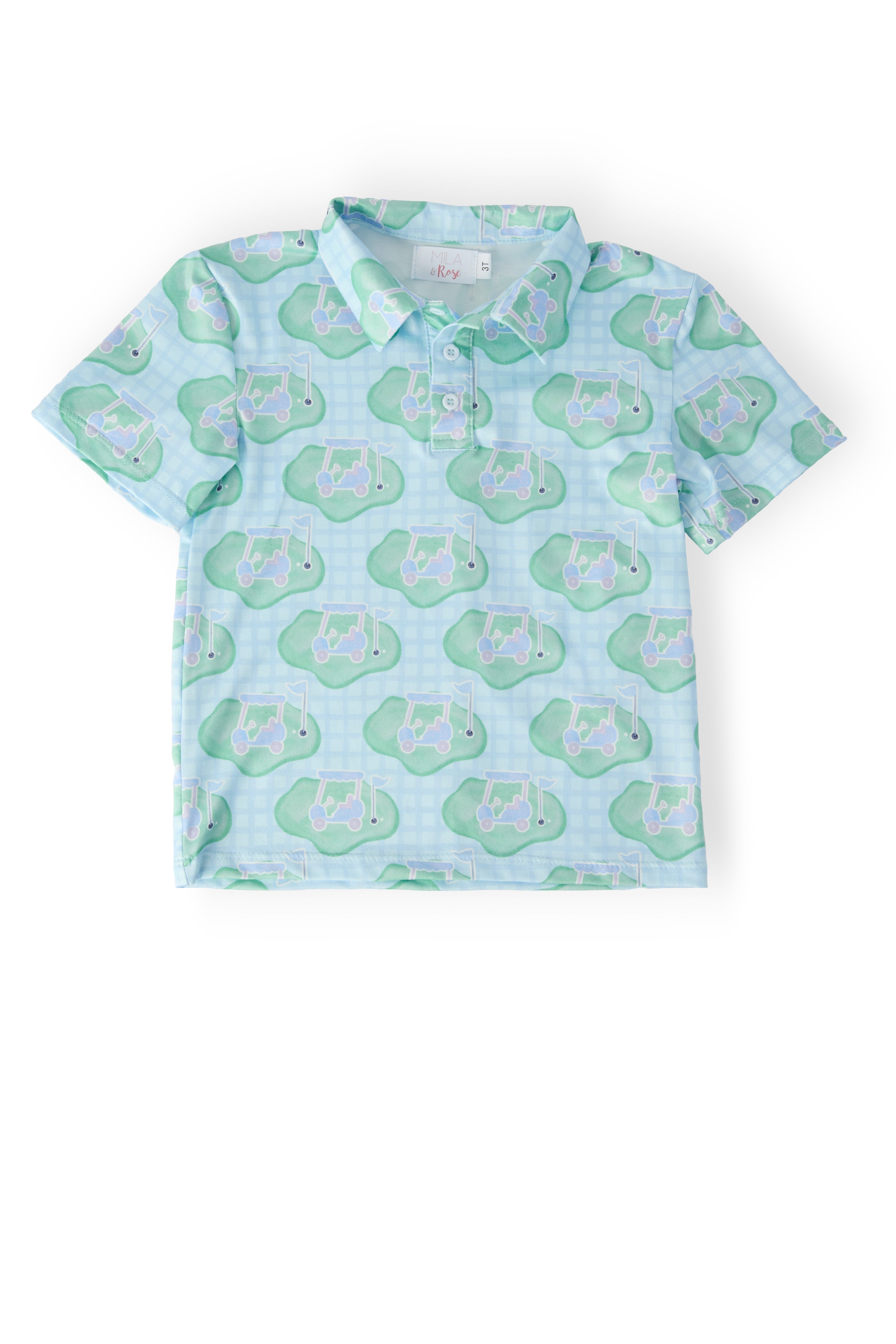 Boys He's on the Green S/S Polo by Mila & Rose ®