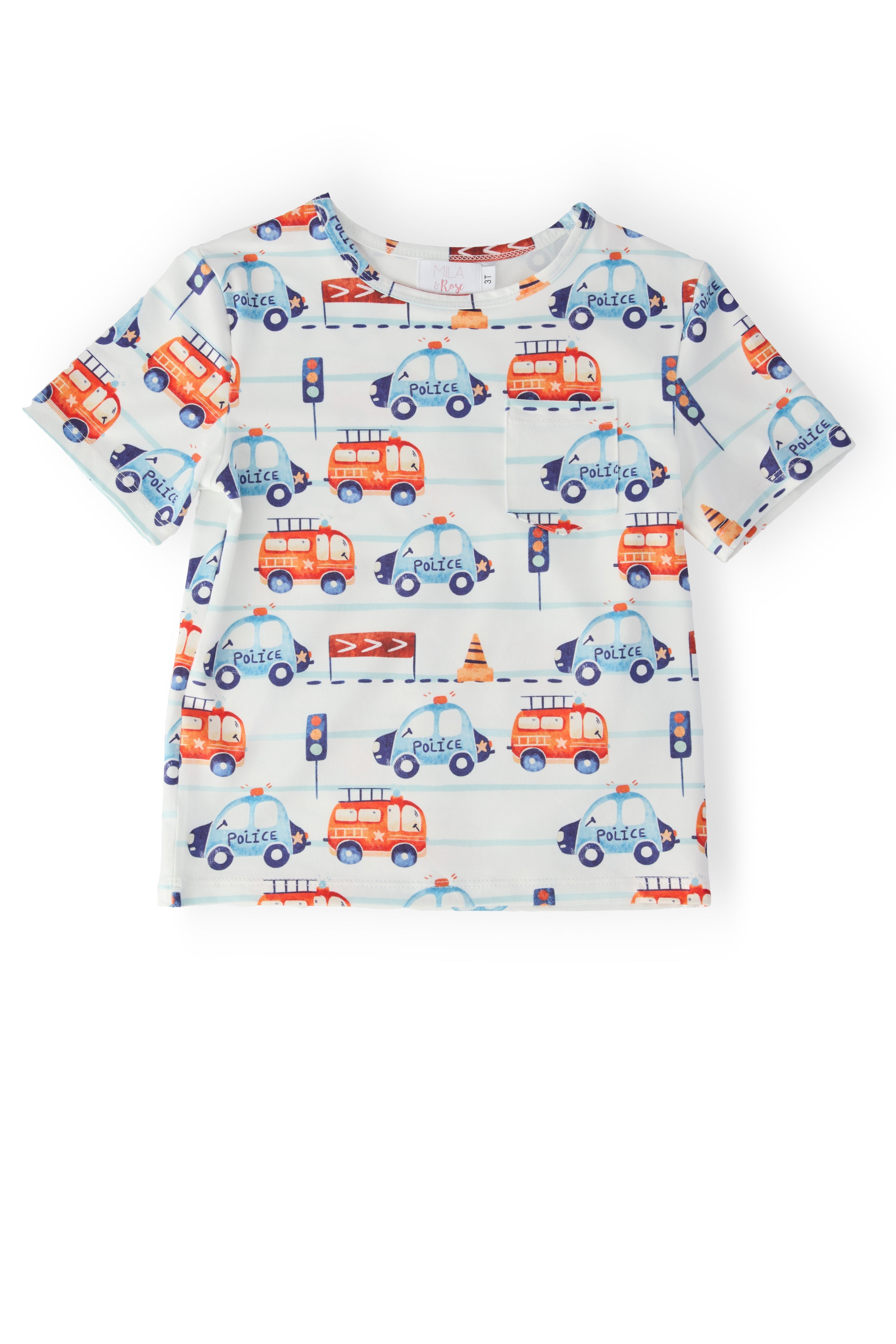 Boys Highway Hero S/S Pocket Tee by Mila & Rose ®