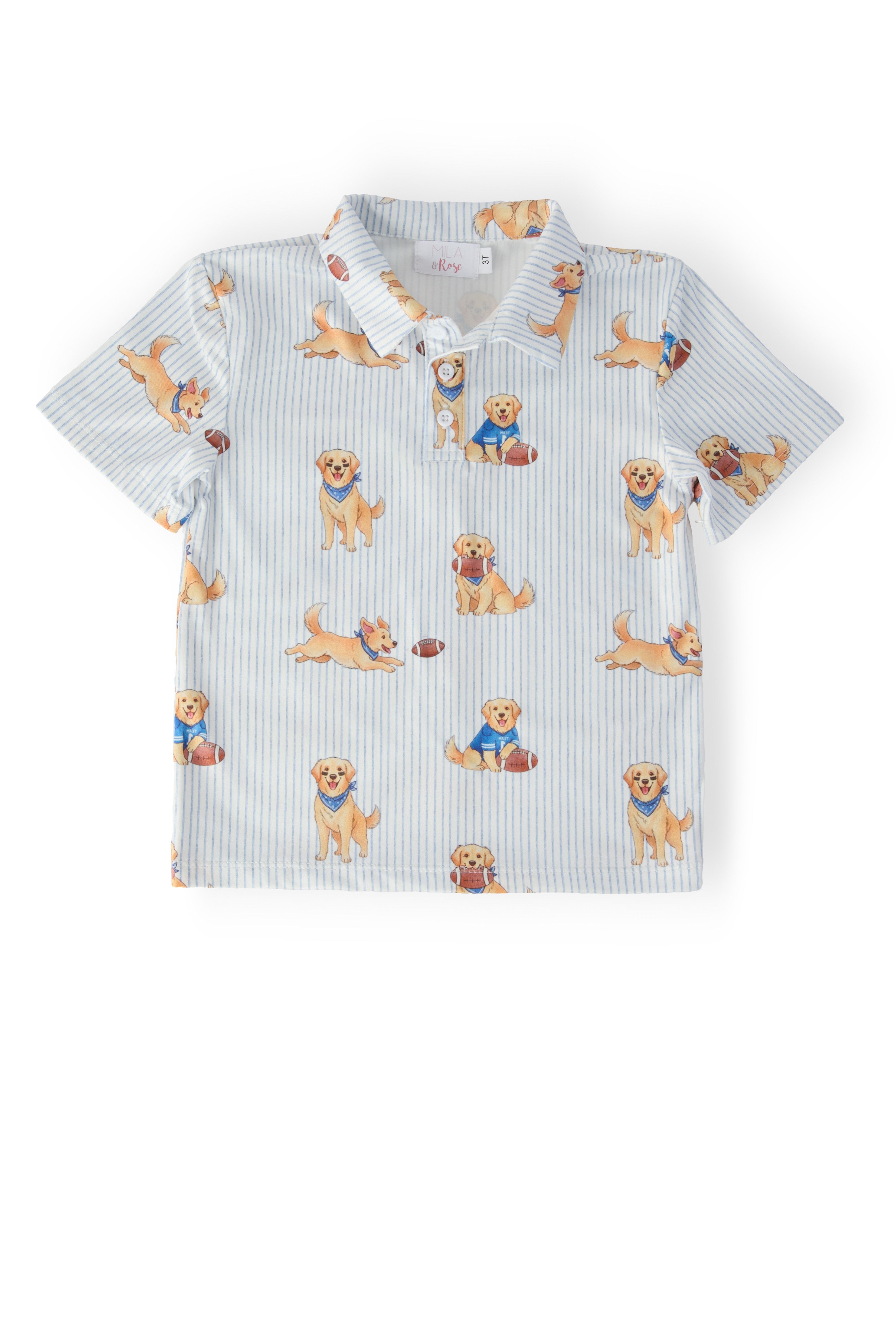 Boys Quarter-Bark S/S Polo by Mila & Rose ®