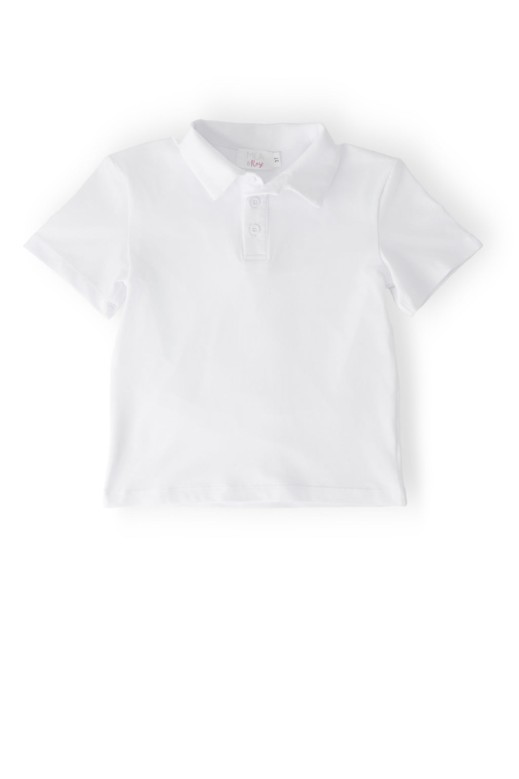 Boys White S/S Polo by Mila & Rose ®