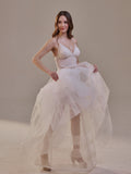 Bridal Petticoat with Corsage and Hard Net Tulle Underskirt ,Wedding Crinoline with Petticoat Netting Fabric by Bridal Port