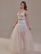 Bridal Petticoat with Corsage and Hard Net Tulle Underskirt ,Wedding Crinoline with Petticoat Netting Fabric by Bridal Port