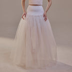 Bridal Petticoat with Corsage and Hard Net Tulle Underskirt ,Wedding Crinoline with Petticoat Netting Fabric by Bridal Port
