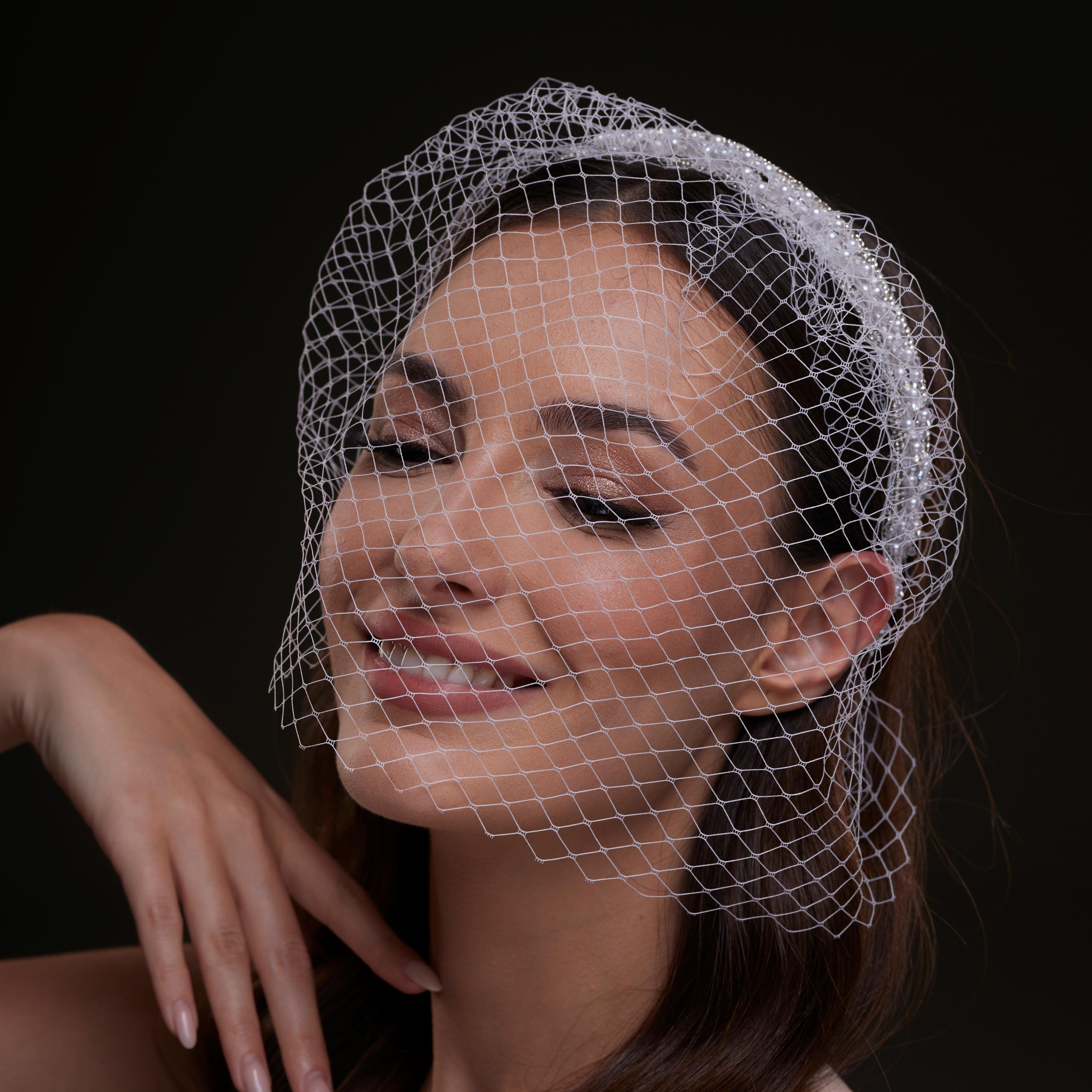 Bridal Birdcage Veil Headband by Bridal Port