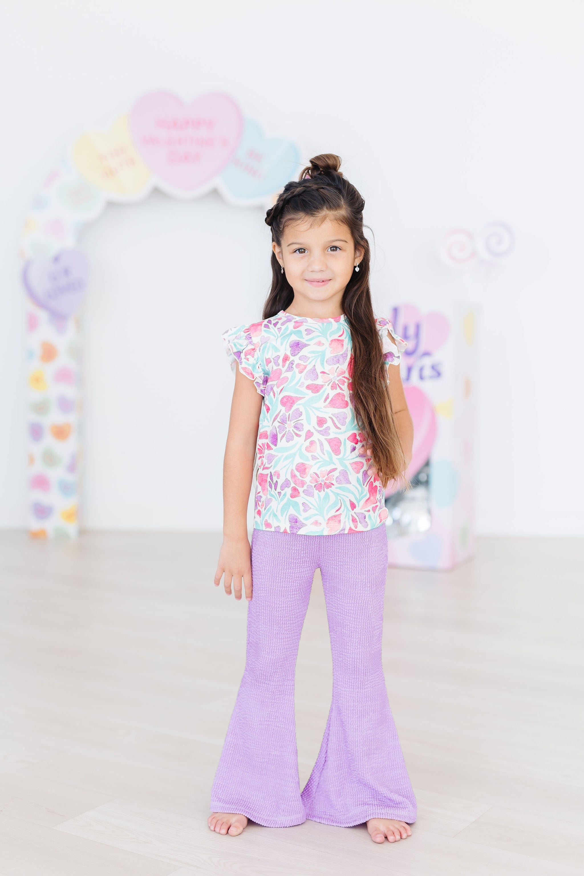 Bright Lilac Scrunchy Bells by Mila & Rose ®