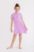 Bright Lilac T-Shirt Dress by Mila & Rose ®