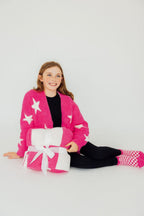 Bright Pink Checker Bow Cozy Blanket by Mila & Rose ®
