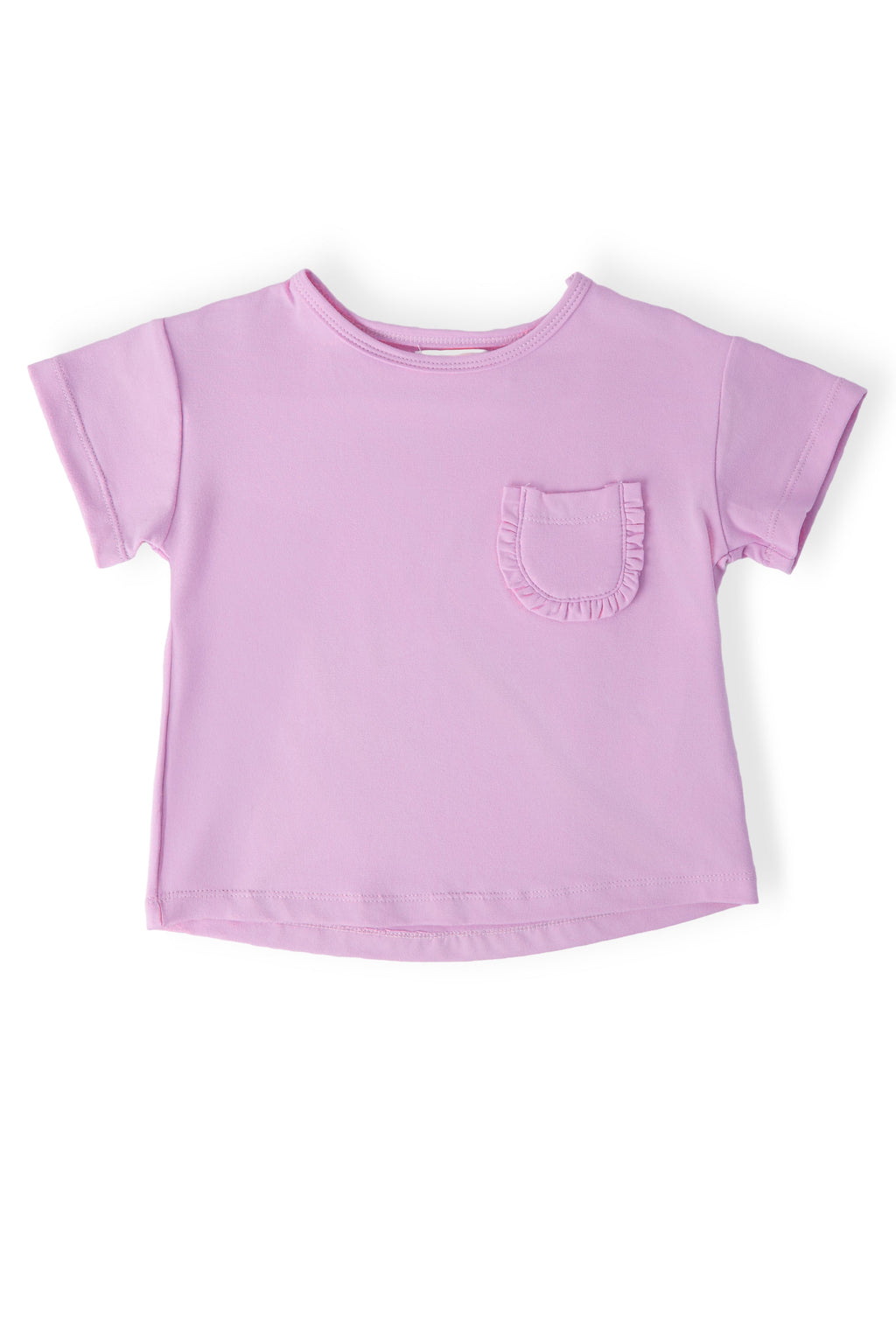 Bright Lilac Ruffle Pocket Tee by Mila & Rose ®