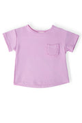 Bright Lilac Ruffle Pocket Tee by Mila & Rose ®