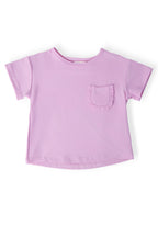 Bright Lilac Ruffle Pocket Tee by Mila & Rose ®