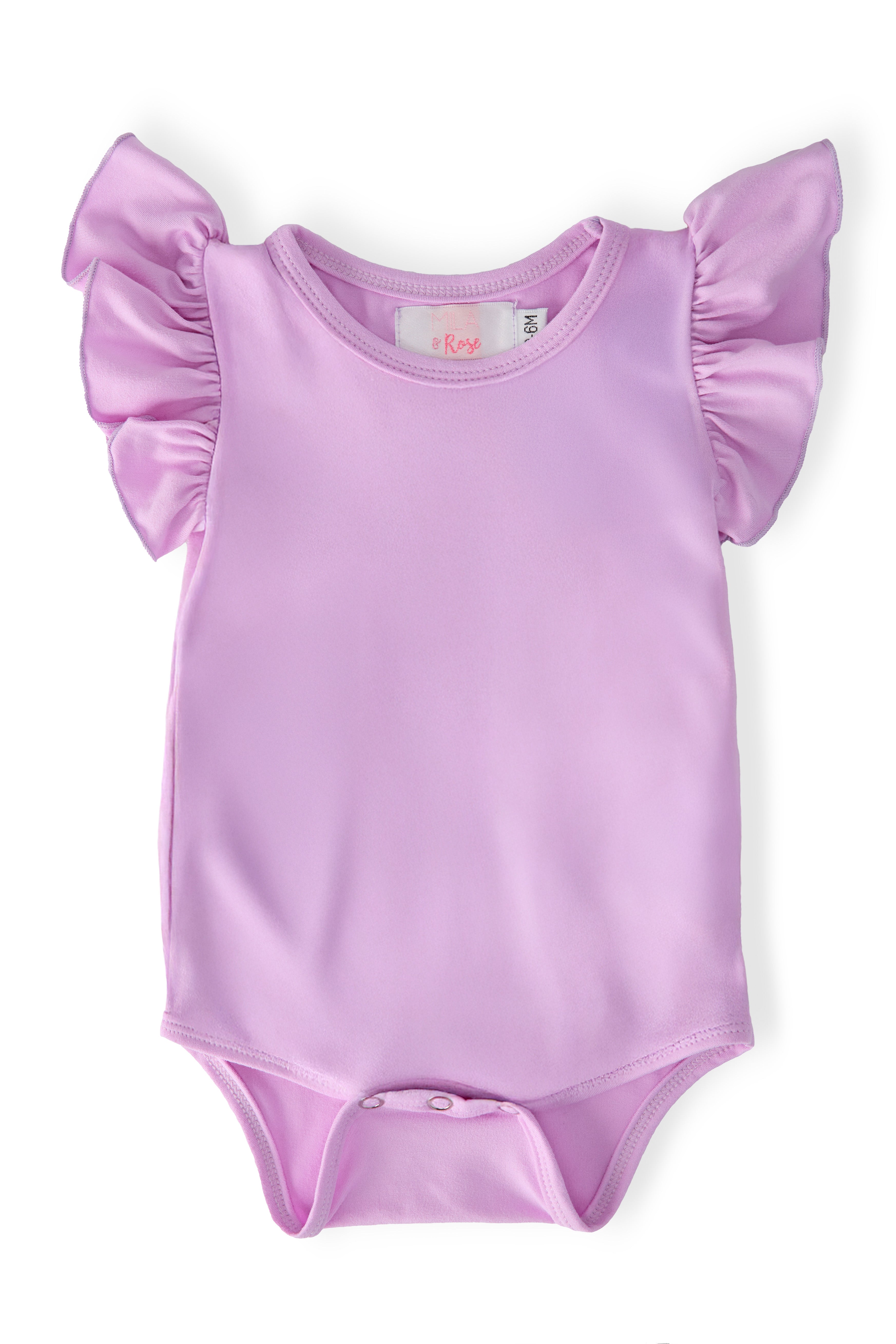 Bright Lilac S/S Flutter Bodysuit by Mila & Rose ®