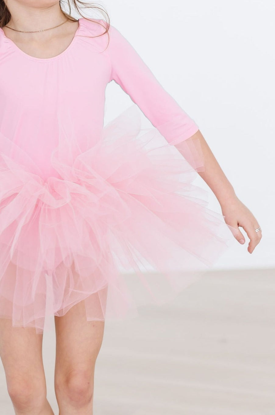 Bubblegum Pink 3/4 Tutu Leotard by Mila & Rose ®