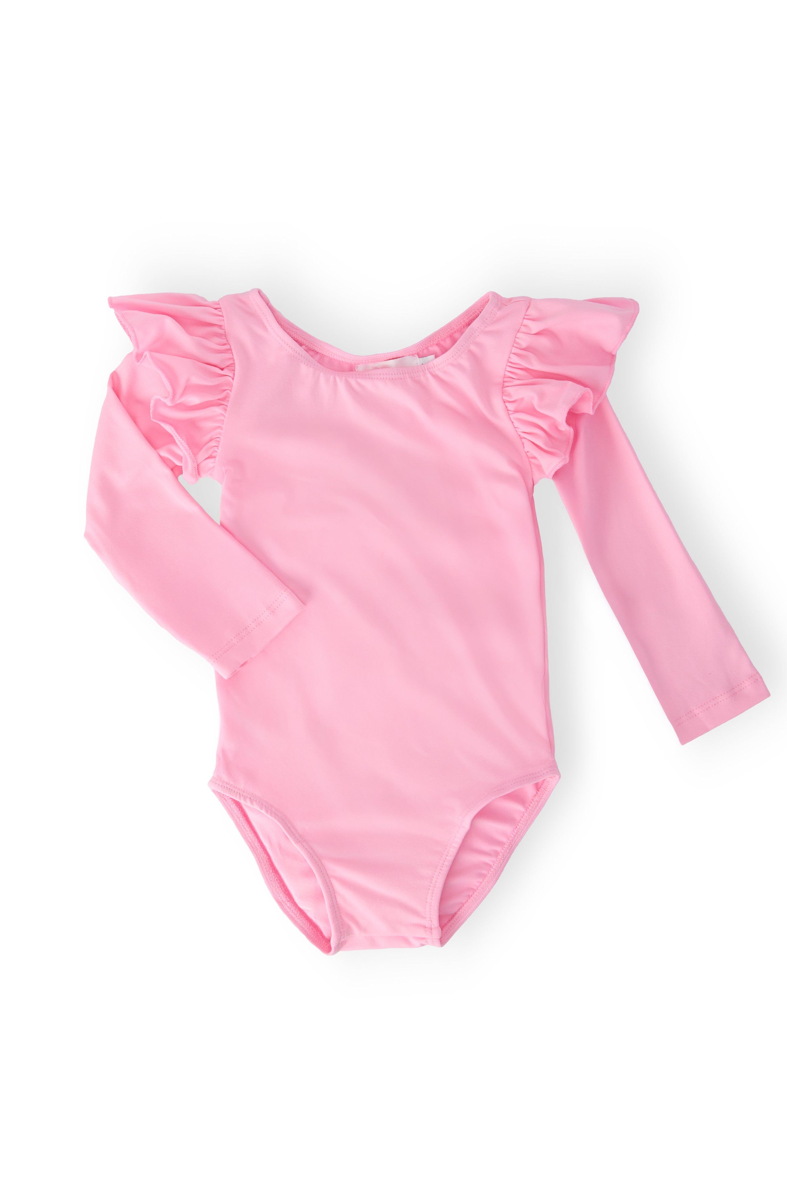 Bubblegum Pink L/S Flutter Sleeve Leotard by Mila & Rose ®