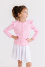 Bubblegum Pink Ruffle Cardigan by Mila & Rose ®