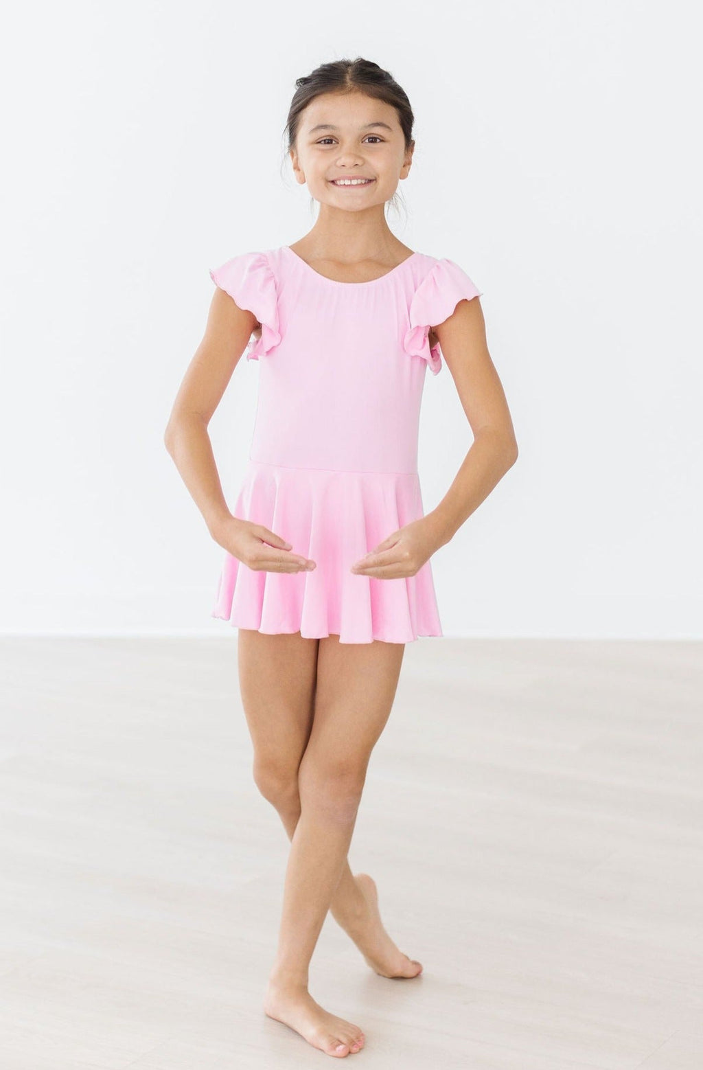 Bubblegum Pink S/S Twirl Leotard by Mila & Rose ®