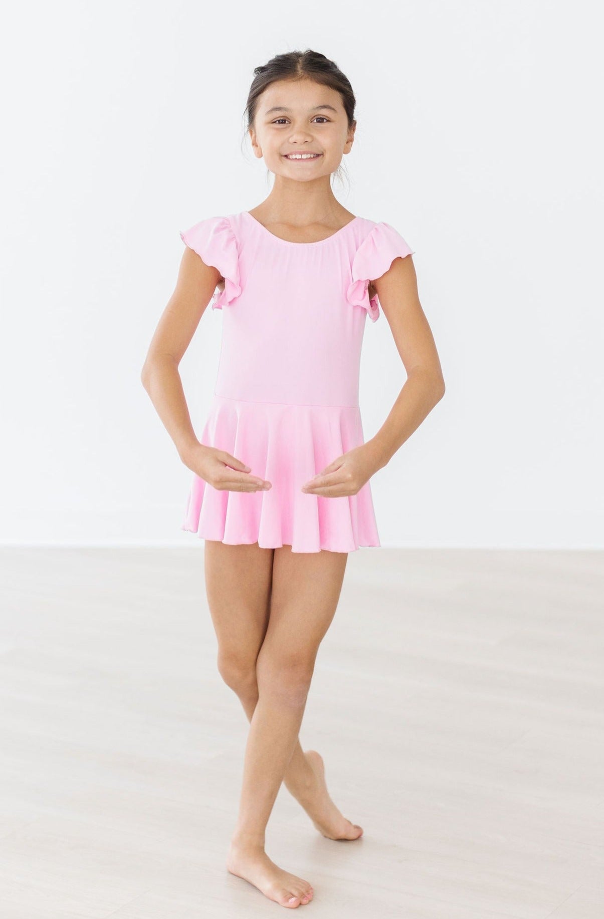Bubblegum Pink S/S Twirl Leotard by Mila & Rose ®