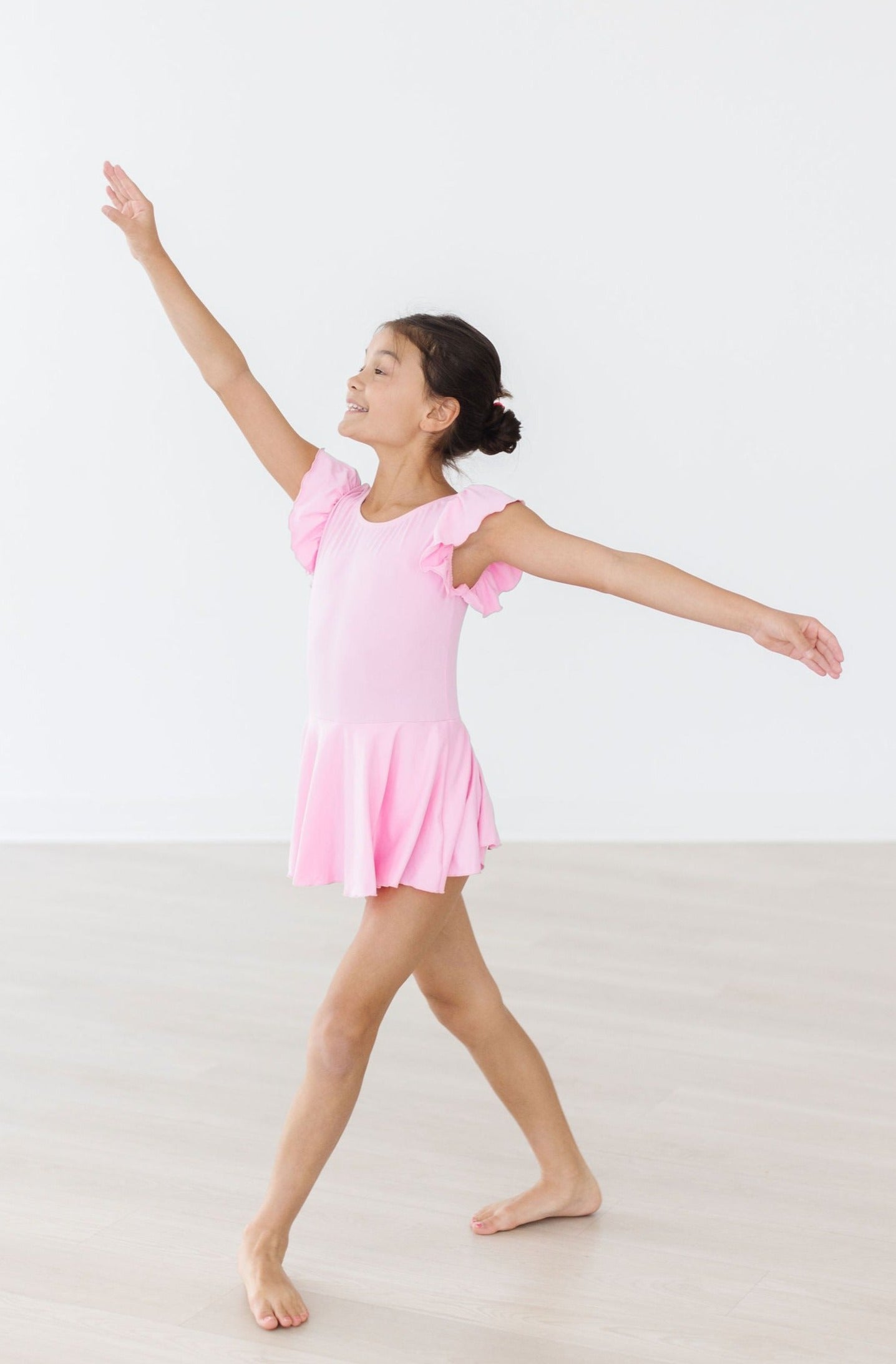Bubblegum Pink S/S Twirl Leotard by Mila & Rose ®