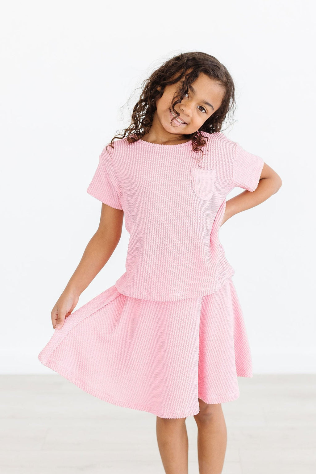 Bubblegum Pink Scrunchy Twirl Skort by Mila & Rose ®
