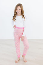 Bubblegum Pink Sequin Joggers by Mila & Rose ®