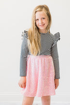 Bubblegum Pink Sequin Twirl Skort by Mila & Rose ®