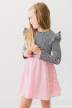 Bubblegum Pink Sequin Twirl Skort by Mila & Rose ®