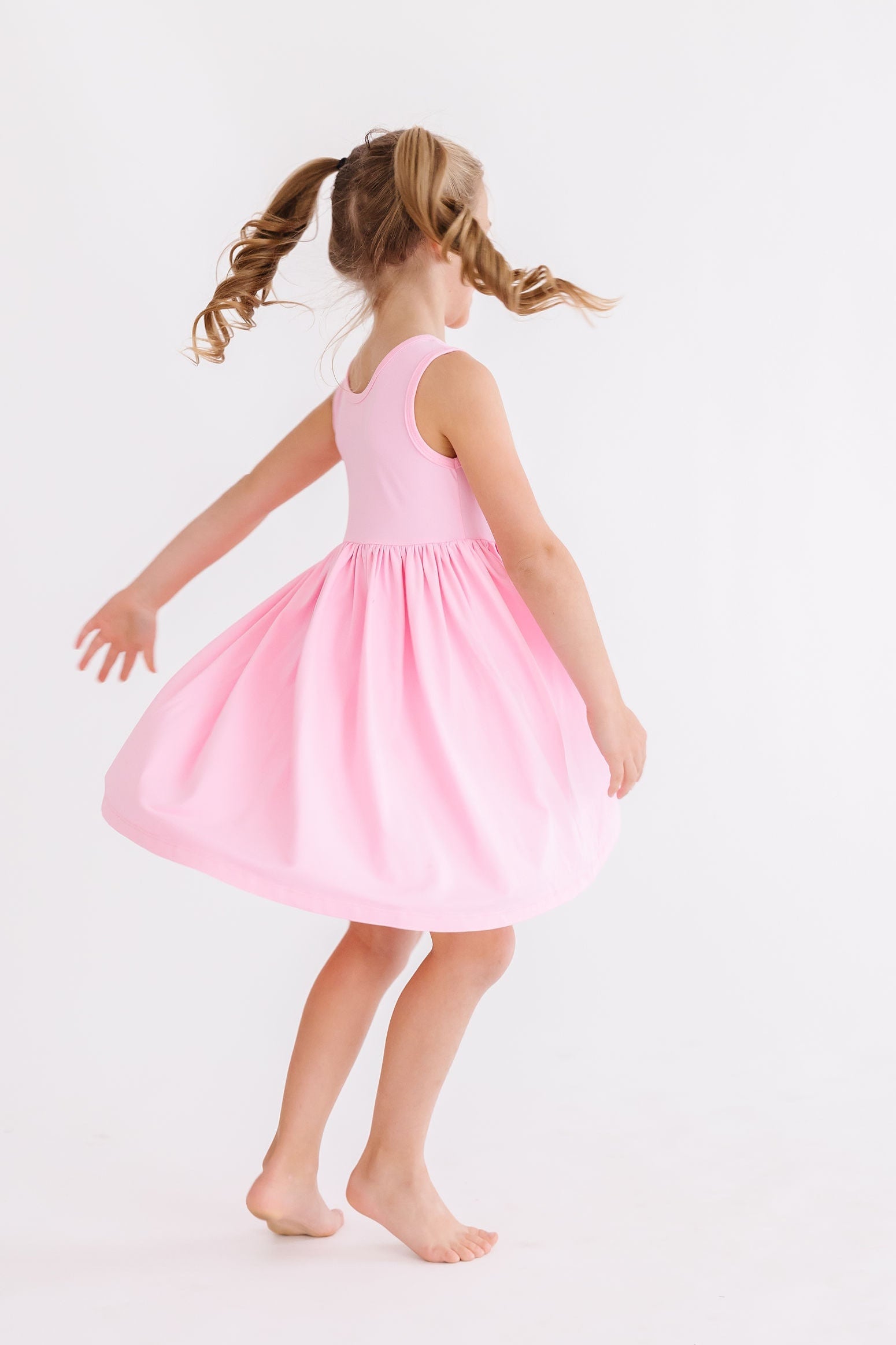 Bubblegum Pink Tank Pocket Twirl Dress by Mila & Rose ®