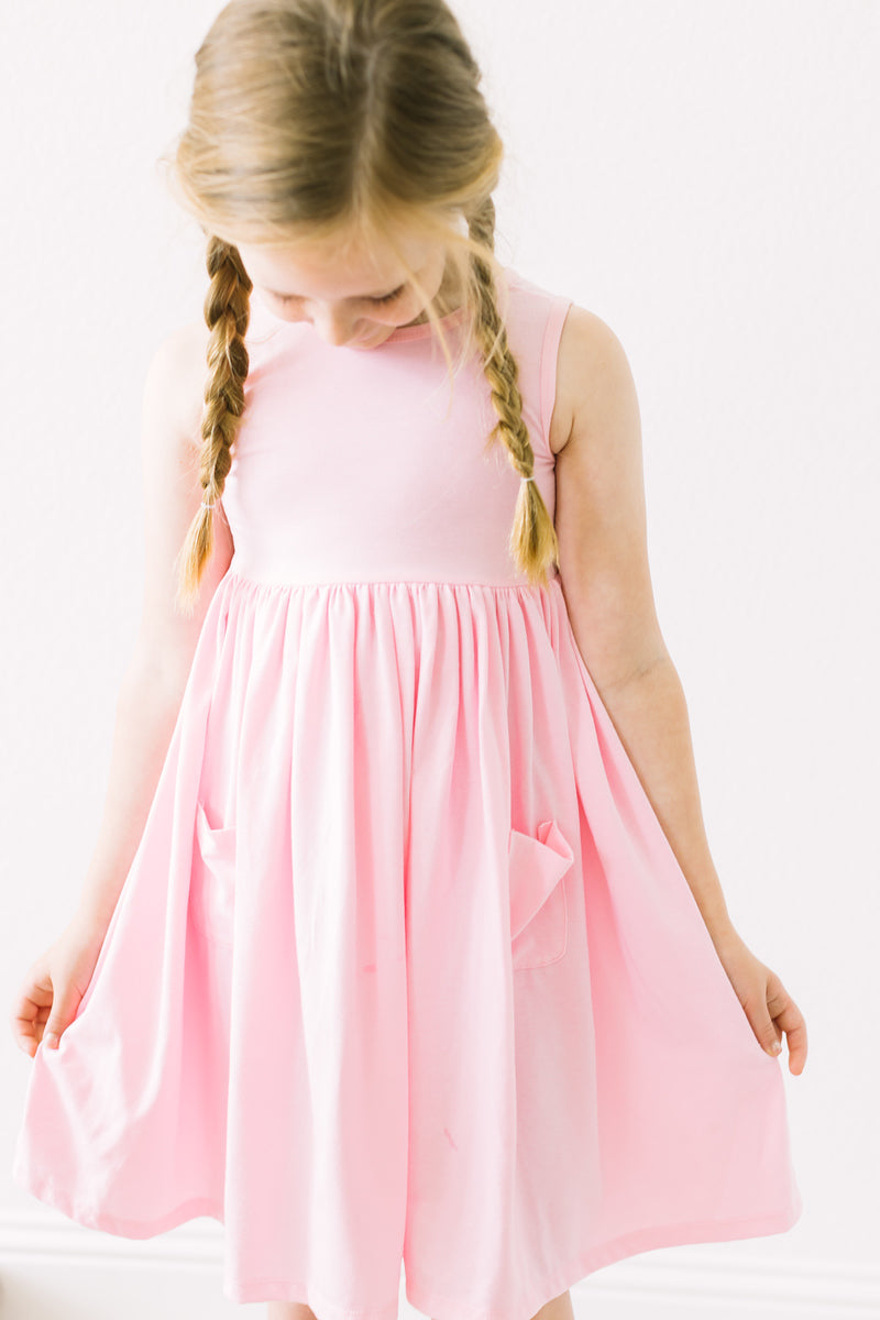 Bubblegum Pink Tank Pocket Twirl Dress by Mila & Rose ®
