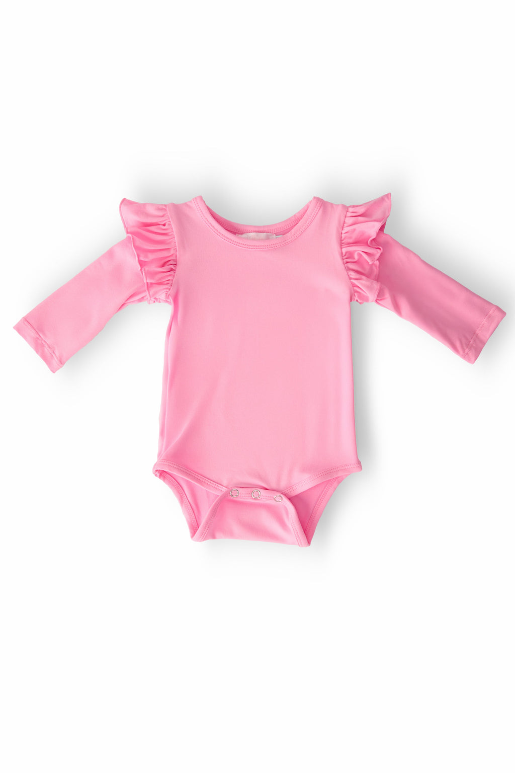 Bubblegum Pink L/S Flutter Bodysuit by Mila & Rose ®