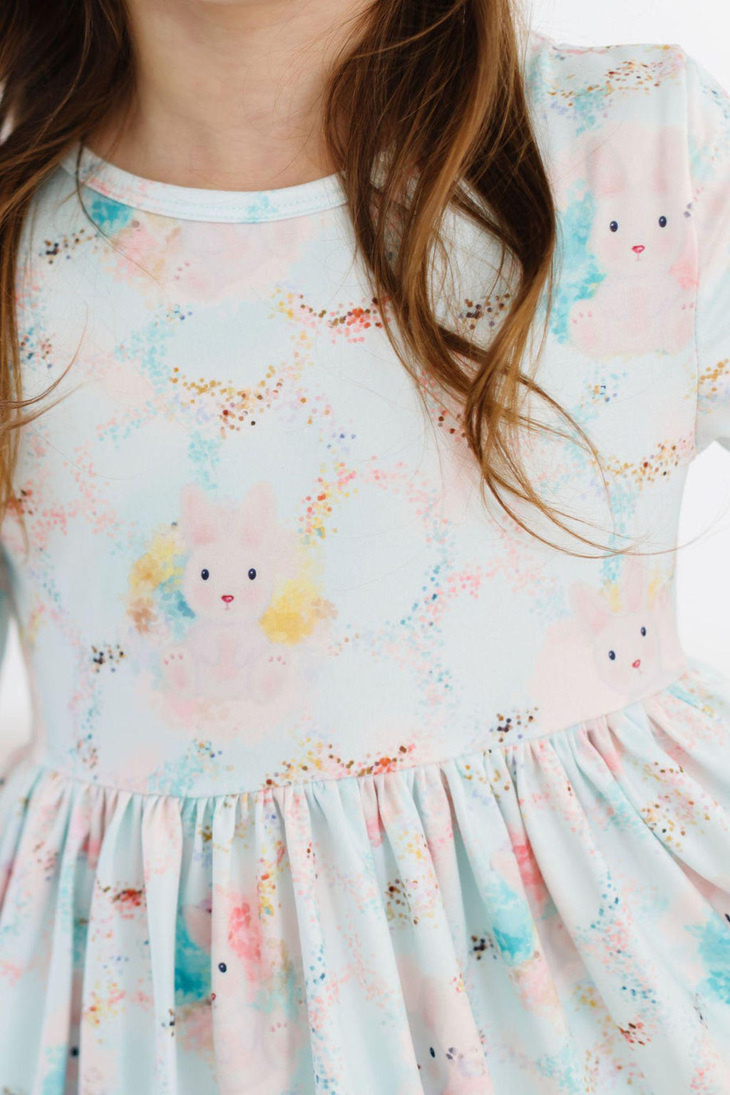 Bunny Dreams 3/4 Sleeve Pocket Twirl Dress by Mila & Rose ®