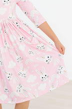 Bunny Love 3/4 Sleeve Pocket Twirl Dress by Mila & Rose ®