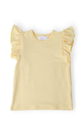 Butter Yellow S/S Ruffle Tee by Mila & Rose ®