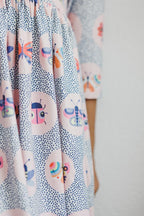 Butterfly Effect 3/4 Sleeve Pocket Twirl Dress by Mila & Rose ®